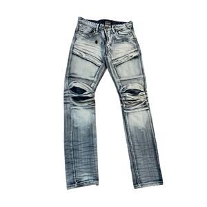 Smoke Rise Jeans Streetwear Grunge 30x32 Mens'‎ Teen Distressed Skater Moto